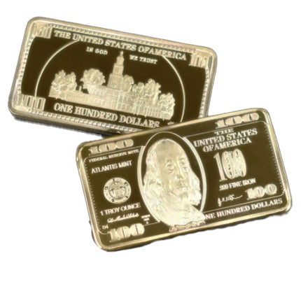 $100 Gold Bar